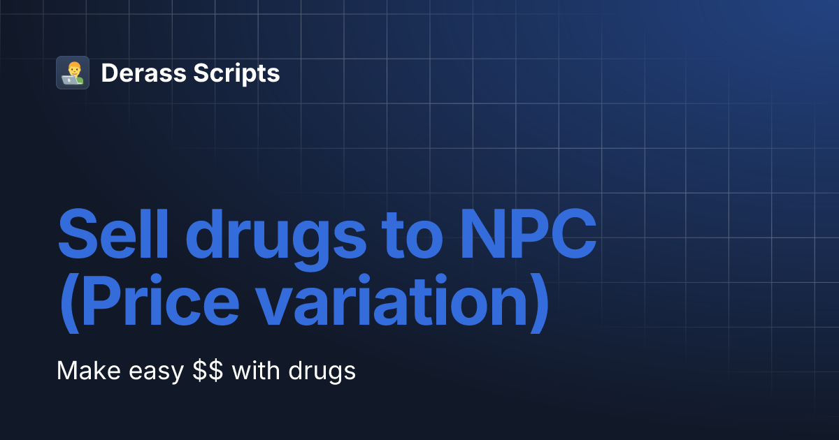 [ESX/QB] Sell Drugs to NPC - Market Price Fluctuation thumbnail 3